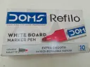 5 Doms white board marker  red colour 