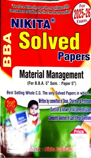 NIKITA SOLVED PAPER MATERIAL MANAGEMENT (For B.B.A5th Sem. paper 5th)