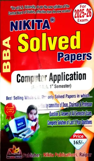 NIKITA SOLVED PAPER  COMPUTER APPLICATION (For B.B.A1th Sem. paper 4th)
