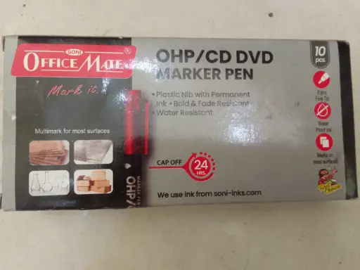 8 office mate OHP/CD DVD marker pen 