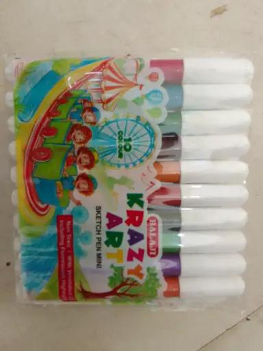 9 Balaji krazy art sketch pen mini 10 shades 