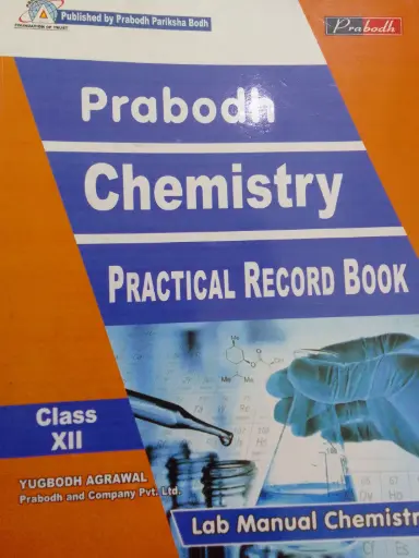 21 PRABODH  PROJECT RECORD BOOK ENGLISH MEDIUM CLASS 12th (CHEMISTRY)